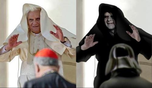 Benoît XVI, sosie officiel de l’empereur maléfique de Star Wars