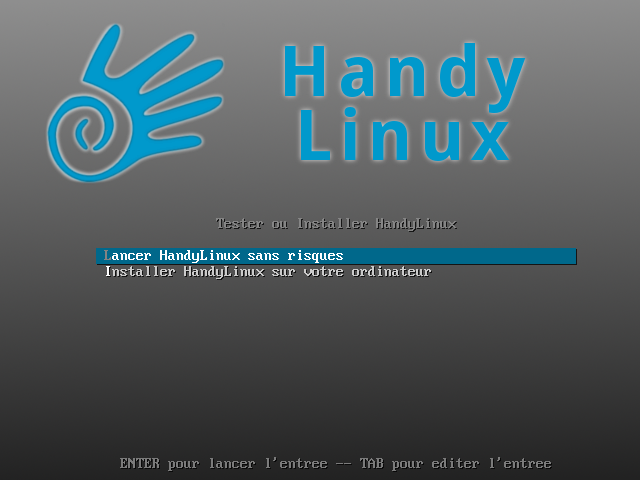 Installation HandyLinux 1