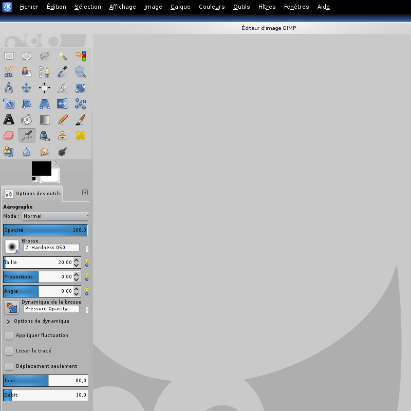 GIMP avec menu global sous KDE