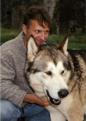 Mark Rowlands et son loup Brenin