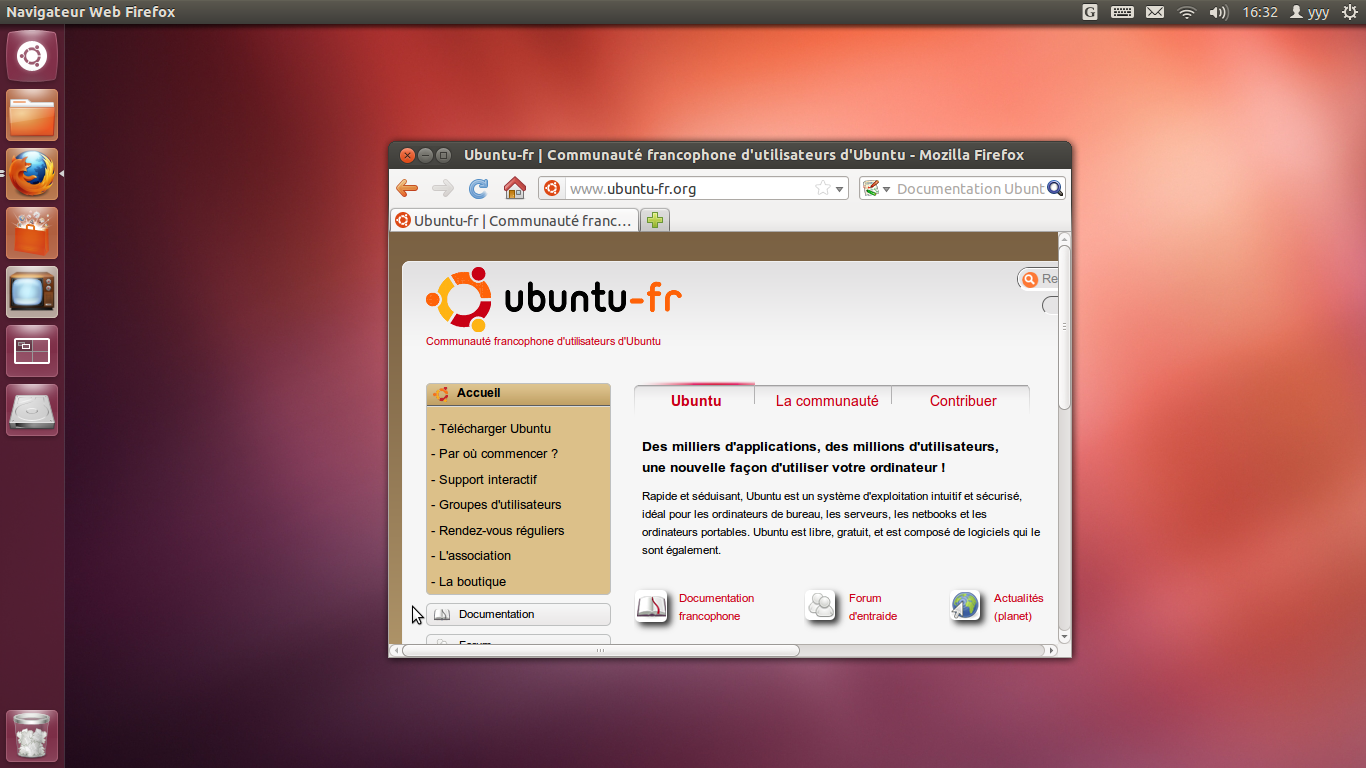 Ubuntu et son environnement Unity