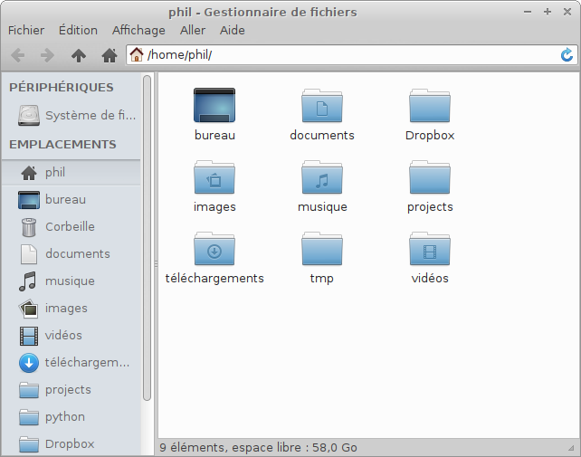 Thunar dans Xfce 4.12